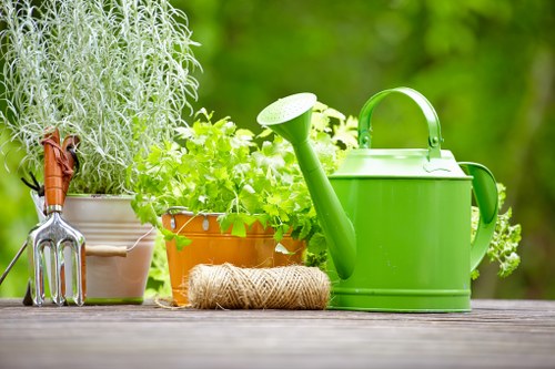 Eco-friendly turf installation on a modern garden deck.